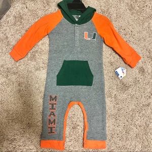 University of Miami Infant Baby Outfit